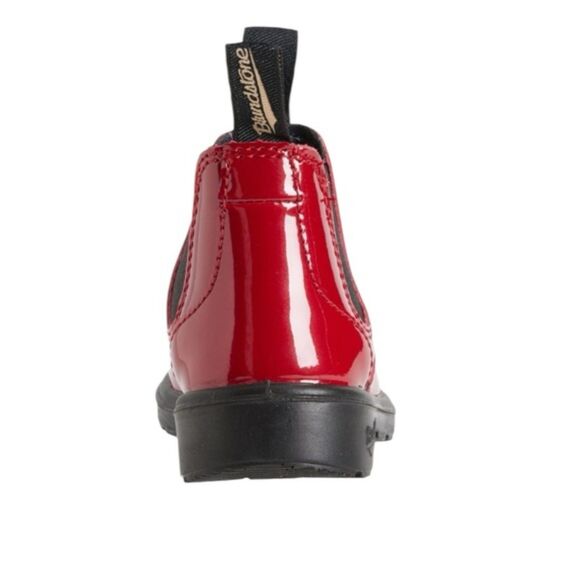 Blundstone Girls 2255 Chelsea Boots Patent Leather Water Proof Red Size 3 4T - Picture 5 of 6